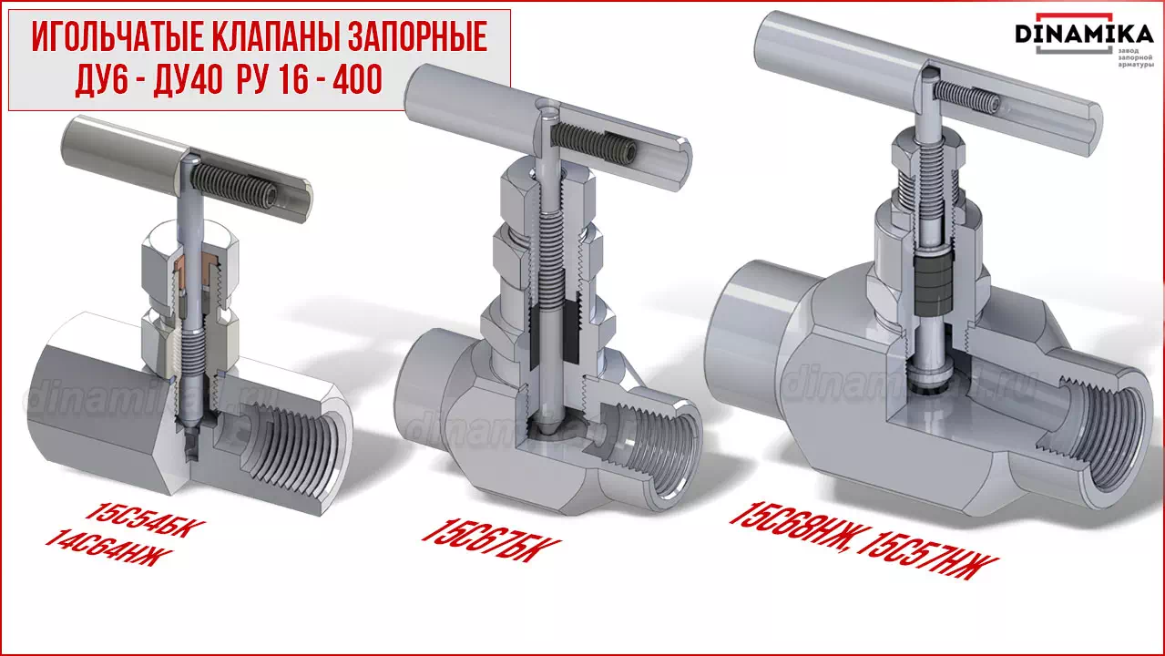 Резьбовые клапаны игольчатые муфтовые в Реутове